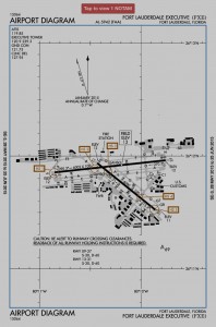Fort Lauderdale Flying Lessons Taxi Diagram KFXE